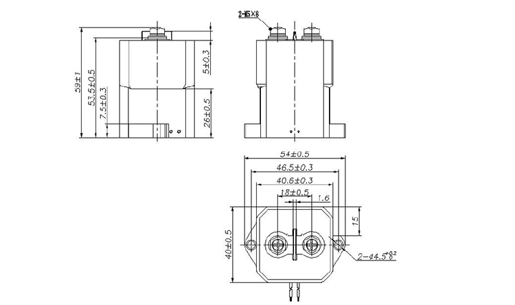 tg50h fully sealed high voltage dc contactor 3